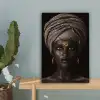 Vrouw - Afrikaans - Goud canvas 2cm klein -sfeer4