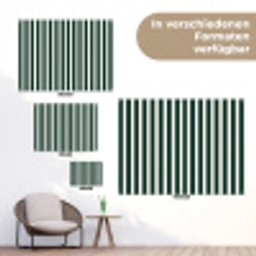 Strepen - Klassiek - Groen tuinposter los doek klein 239 -Xsfeer9_DE