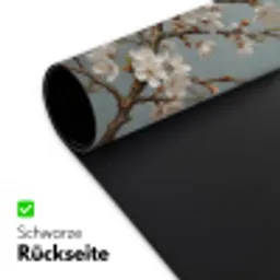 Botanisch - Stilleven - Blauw Muismat XXL klein -ysfeer2_duits