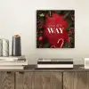 Kerst - Quote - Rood - Kerstballen aluminium wit klein -sfeer1