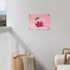 Disco - Kersen - Roze tuinposter los doek klein -sfeer8