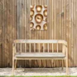 Symmetrisch - Goud - Brons - Balans Tuinposter op houten frame 2 cm dik klein -sfeer4