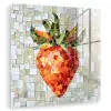 Aardbei - Rood - Mozaïek - Fruit plexiglas 5mm klein -zzzproduct_nieuw