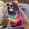 Sterren - Bergen - Kleurrijk Hoesje iPhone 16 Pro Max met koord klein -sfeer3