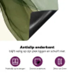 Abstract - Vormen - Modern - Kunst - Groen - Bruin Inductie beschermer vinyl 3mm middel -zzzzzzz-cc-onderkant