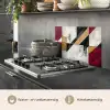 Modern - Abstract - Geometrisch - Rood - Industrieel keuken achterwand spatscherm klein -usp_NL