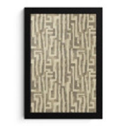 Abstract - Geometrisch - Groen fotolijst zwart zonder passe partout klein 224 -3d