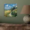 Zandpad - Huis - Bomen - Grasveld plexiglas 5mm klein -sfeer3