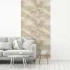 Lichtbeige - Onyx - Subtiel fotobehang vinyl groot 64 -woonkamer