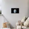 Kokosnoot - Eten - Delfts blauw - Drinken Tuinposter op houten frame 2 cm dik klein -sfeer1