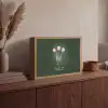 Tulpen - Roze - Tekst - Love Light Box met batterij (Wandlamp) middel -sfeer2