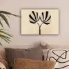 Bladeren - Gestreept - Stengel - Beige canvas 2cm klein -sfeer1