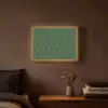 Geometrisch - Patroon - Groen Light Box met batterij (Wandlamp) middel 907 -sfeer4
