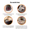 Planken - Boeken - Bladeren Inductie beschermer vinyl 3mm klein -zzzzzzz-td-werking