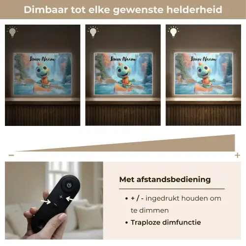 Dino - Natuur - Waterval Light Box met batterij (Wandlamp kind) middel -USP_dimbaarNL