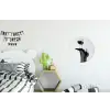 Hak - Wijn - Minimalistisch - Zwart Wandcirkel aluminium klein -kinderkamer