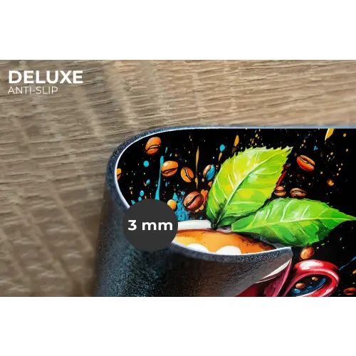 Koffie - Graffiti - Drinken - Abstract Placemat vinyl groot -closeup