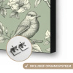 Klassiek - Botanisch - Groen Textielframe zwart klein 947 -USP_ophangsysteemNL
