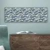 Golven - Klassiek - Blauw canvas 2cm klein 828 -sfeer4