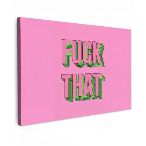 Tekst - Bold - Roze canvas 2cm klein -z3d