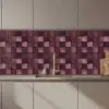 Vierkant - Tegel - Patroon - Paars keuken achterwand 2 middel 871 zz_3dshopping