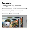 Huizen - Mozaïek - Sinaasappelbomen - Zee Muismat XXL klein -sfeer5