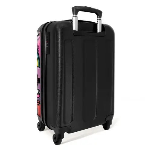 Kleurrijke Monsterparade Koffer - NBS - Handbagage middel -achterkant