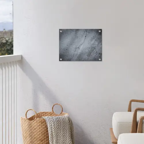 Beton - Grijs - Scheur tuinposter los doek klein -sfeer8