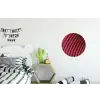 Lijnen - Rood - Beweging Wandcirkel aluminium klein -kinderkamer