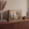 Kimono - Vrouw - kersenbomen Light Box met batterij (Wandlamp) middel -sfeer2