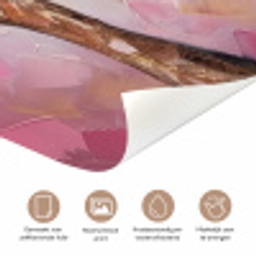 Boom - Roze - Goud - Modern deurposter klein -closeup_NL