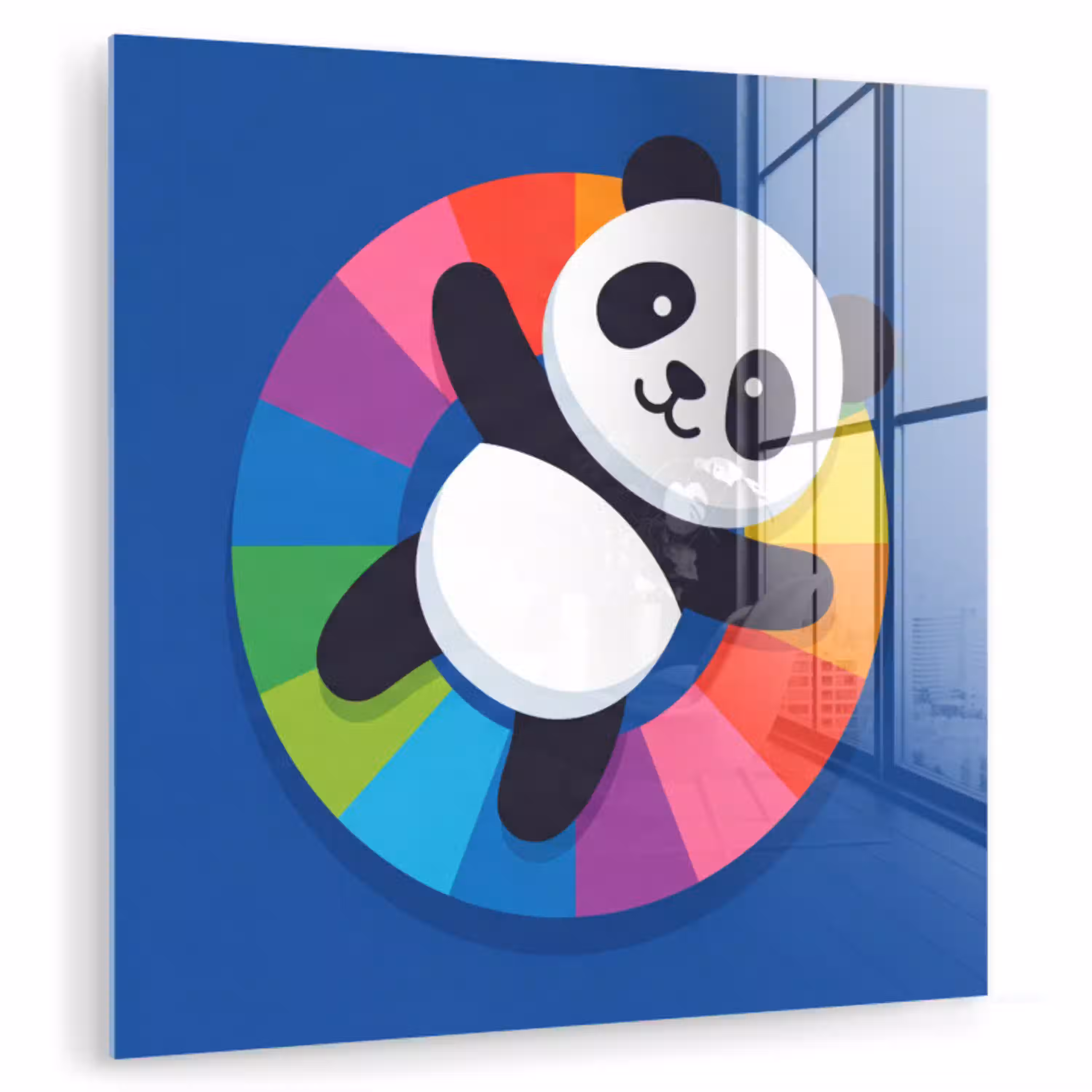Dieren - Cartoon - Kleurrijk - Modern - Speels plexiglas 5mm klein -zzzproduct_nieuw