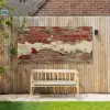 Muur - Baksteen - Verweerd Tuinposter op houten frame 2 cm dik xxl -sfeer4