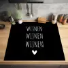 Spreuken - Quotes - Wijnen wijnen wijnen Inductie beschermer vinyl 3mm middel -sfeer5
