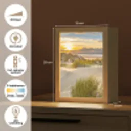 Zonsondergang - Duinen - Strand - Landschap Light Box met kabel (Tafellamp) klein -USP_NL