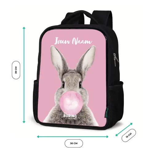 Kauwend knaagje Rugzak - Zwart middel -productfoto_formaten