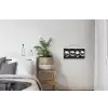 Schedels - Zwart - Contrast textielposter latten blank klein -woonkamer