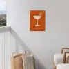 Cocktail - Oranje - Zomer - Quote tuinposter los doek klein -sfeer8