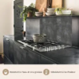 Donkergrijs - Ruw - Beton keuken achterwand 2 middel 865 -usp_FR
