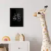 Lijnen - Illustratie - Wit fotolijst zwart zonder passe partout klein -usfeer4_kinderkamer