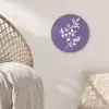 Tak - Sierlijk - Bladeren - Minimalistisch Wandcirkel plexiglas klein -sfeer5