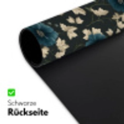 Botanisch - Bloemen - Blauw Muismat XXL klein 681 -ysfeer2_duits