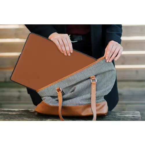 Terracotta - Bruin - Palet - Effen - Kleuren - Kleur laptophoes neopreen klein 279 -tas