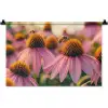 Bloemen - Paars - Bijen Wandkleed katoen klein -zz3d