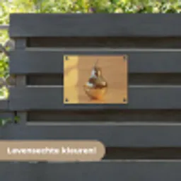 Goud - Disco - Glitter - Peer tuinposter los doek klein -sfeer3