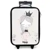 Prinses met zwart jurkje Kinderkoffer - Zwart klein -zzz_website3d