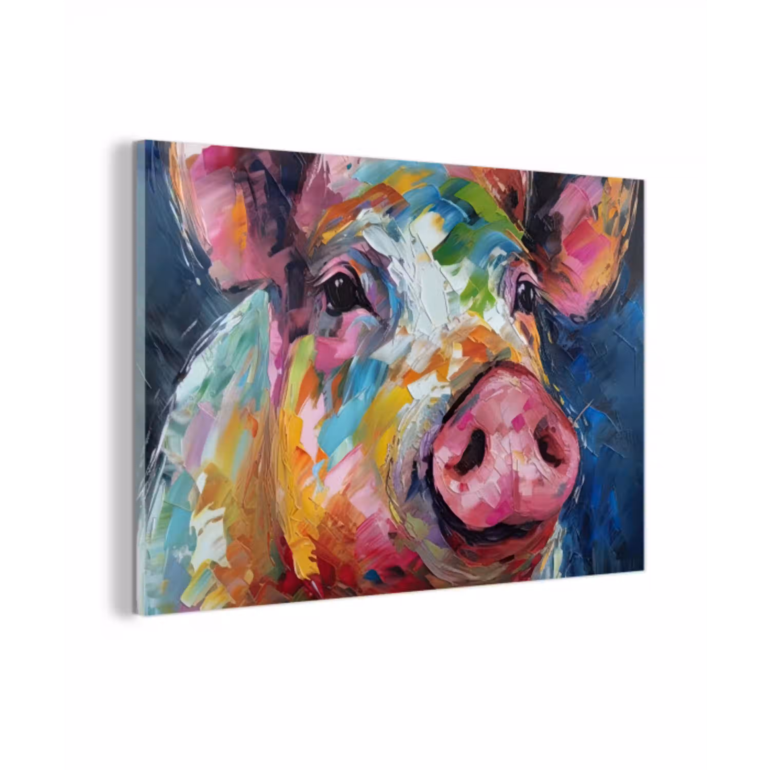 Varken - Olieverf - Dieren - Kunst plexiglas 5mm klein -z3d