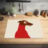 Silhouet - Hond - Trui - Rood Inductie beschermer vinyl 3mm klein -sfeer5