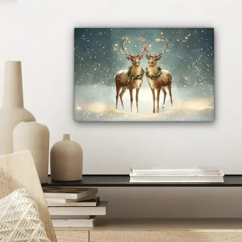 Kerstmagie - Winterwoud - Rendier canvas 2cm klein -sfeer6