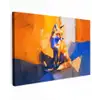 Vos - Oranje - Vormen - Abstract canvas 2cm klein -z3d